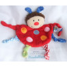 Ravensburger - MiniSteps - Schmusetuch - Käfer/Schmetterling mit Schnullerband - rot - ca. 18 cm lang