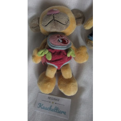 Depesche - Vintage Plüschtiere - zwei kleine Pimboli mit Kleidung