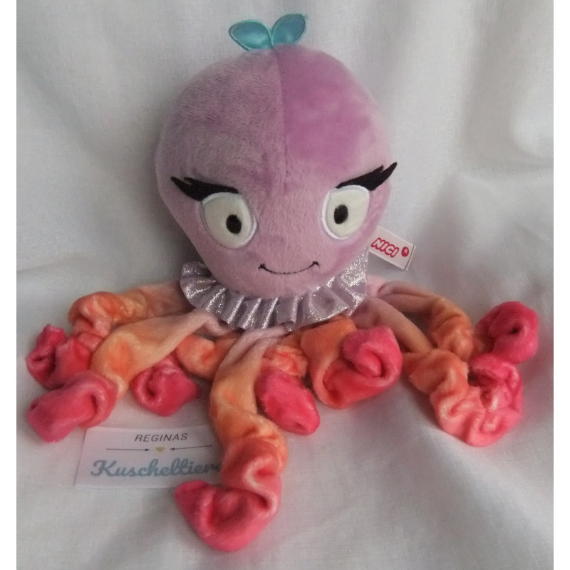 Nici - Plüschtier - Krake Oktina Oktopus - lila, orange, rosa - ca. 25 cm groß - Schlenker