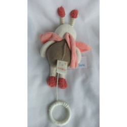 Pusblu - Spieluhr - Käfer mit kleiner Stickerei - Melodie: Weißt du wieviel Sternlein stehen.. - ca. 19 cm groß - Schlenker