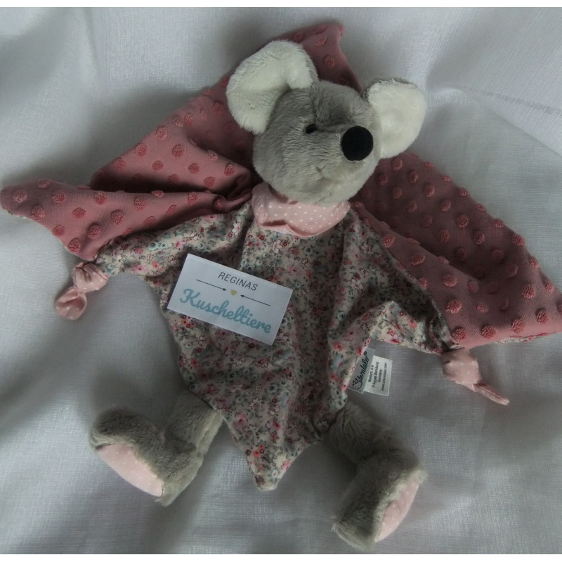 Sterntaler - Schmusetuch - Maus Mabel Millefleur - rosa - ca. 28 cm lang