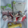 Babydream Schaf Söckchen mit Rasselgeräusch und My First Nici Plüschbabyschuhe Hase Tilli mit Rasselgeräusch
