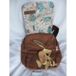 Nici - Rucksack - Hase - Ralf the Rabbit - alte Serie - Brauntöne - mit verstellbaren Tragegurte - ca. 29 cm groß