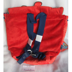 Depesche - Vintage Diddl - Rucksack Bibombl rot, blau - verstellbare Tragegurte - ca. 27 cm hoch und ca. 30 cm lang