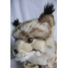 Uni Toys - Plüschtier - Luchs - grau, braun - ca. 25 cm hoch und ca. 16 cm lang
