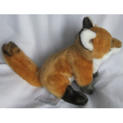 Uni Toys - Plüschtier - Fuchs - rotbraun, braun, weiß - ca. 25 cm hoch und ca. 15 cm lang