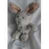 Nici - Plüschtier - Hase grau - mit rosa Innenöhrchen - ca. 20 cm groß - Schlenker