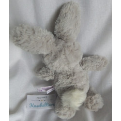 Nici - Plüschtier - Hase grau - mit rosa Innenöhrchen - ca. 20 cm groß - Schlenker