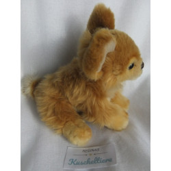 Uni Toys - Plüschtier - Hund Chihuahua - braun, weiß - ca. 18 cm hoch und ca. 17 cm lang