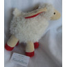 Sparkasse - Plüschtier - Schaf - weiß, beige, rot - ca. 20 cm hoch und ca. 16 cm lang