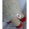 Sparkasse - Plüschtier - Schaf - weiß, beige, rot - ca. 20 cm hoch und ca. 16 cm lang