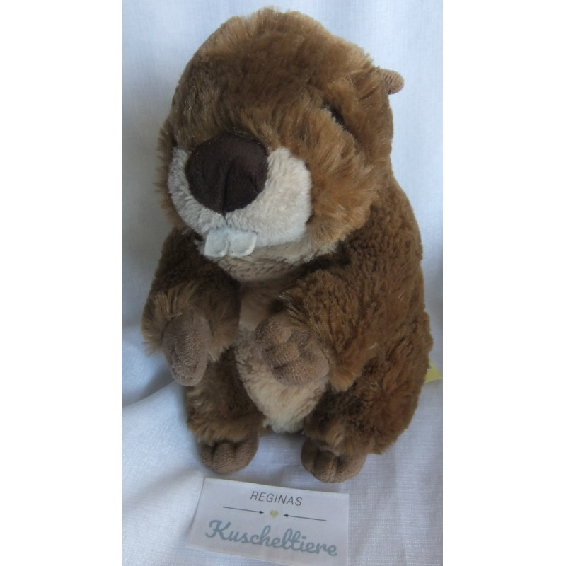 Bob der Bär - Spieltier - Plüschtier - Biber - Brauntöne - ca. 20 cm hoch und 10 cm lang