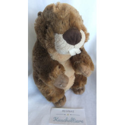 Bob der Bär - Spieltier - Plüschtier - Biber - Brauntöne - ca. 20 cm hoch und 10 cm lang