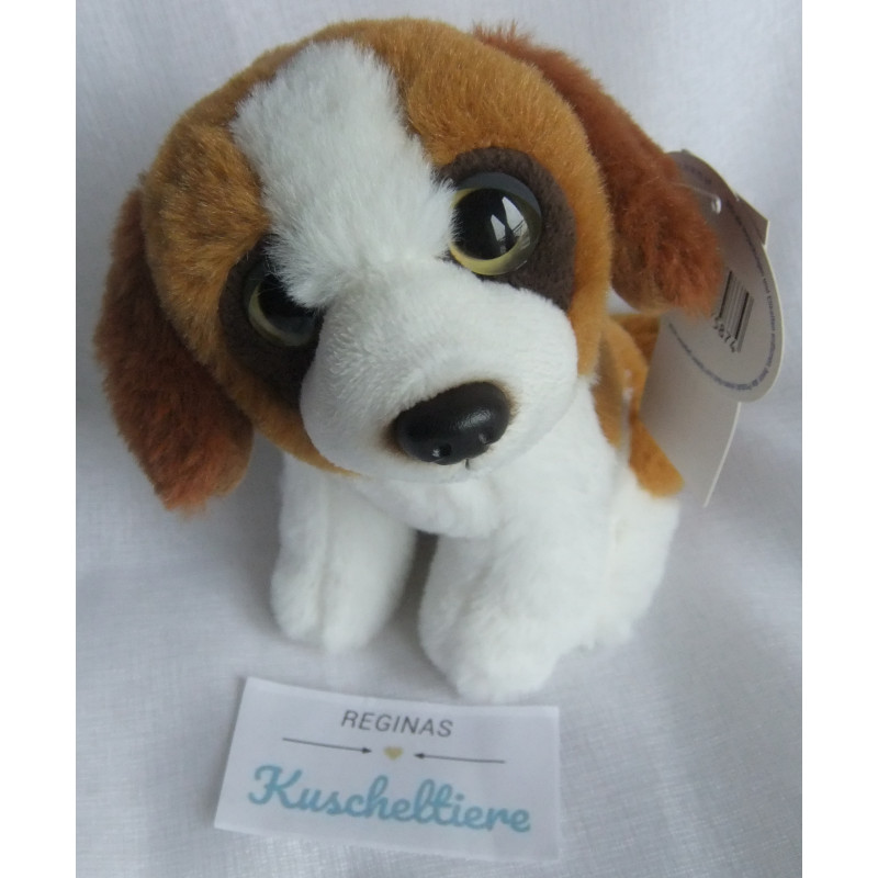 Heunec - Plüschtier - Spieltier - Hund Mini Bernhardiner Misanimo - braun, weiß - ca.12 cm groß - sitzend
