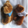 Zwei Plüschtiere - Minifeet Plüschtier Bär mit Pullover (Volksbank) und Fairytalebears Plüschtier Bär mit Halstuch