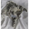 BBSKY - Schmusetuch - Elefant - grau, weiß - Rassel- Knistergeräusch - ca. 24 cm x 26 cm groß