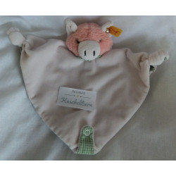 Steiff - Schmusetuch Schweinchen Piggilee - mit Schnullerhalter - ca. 25 cm lang