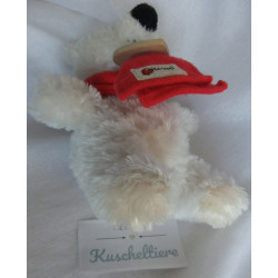 Trudi Bussi - Plüschtier - Bär - Eisbär - weiß, beige mit rotem Schal - ca. 18 cm groß - Schlenker