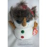 Ty - Plüschtier - Schneemann Buttons mit Fellmütze - ca. 15 cm groß