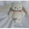 H&M - Plüschtier - Hase weiß, rosa mit Schleife altrosa - ca. 21 cm groß - Schlenker