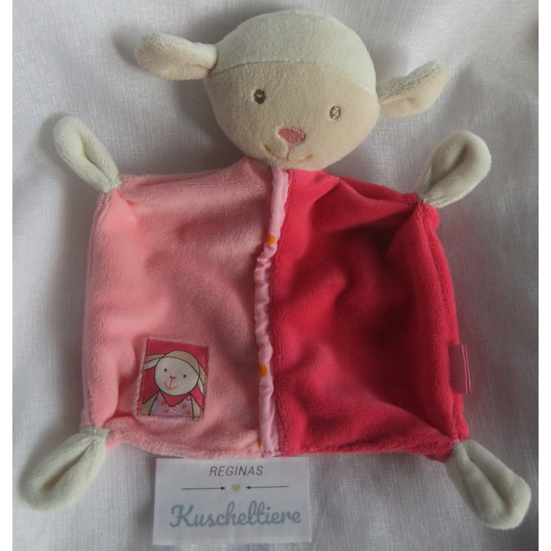 Babydream - Schmusetuch - Schäfchen - rosa und pink - ca. 23 cm lang