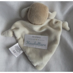 Wunderbärchen - Schmusetuch - Schaf - braun, beige, gestreift - ca. 21 cm lang