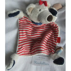 Sigikid - zwei Schmusetücher - Eisbärmädchen mit Schleife am Ohr und Wichtel Lilalummerle - ca. 25 cm lang
