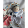 Sigikid - zwei Schmusetücher - Eisbärmädchen mit Schleife am Ohr und Wichtel Lilalummerle - ca. 25 cm lang