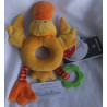 Sigikid - Greifling - Ente PlayQ - Rassel-Knistergeräusch und Beißring - ca. 23 cm lang