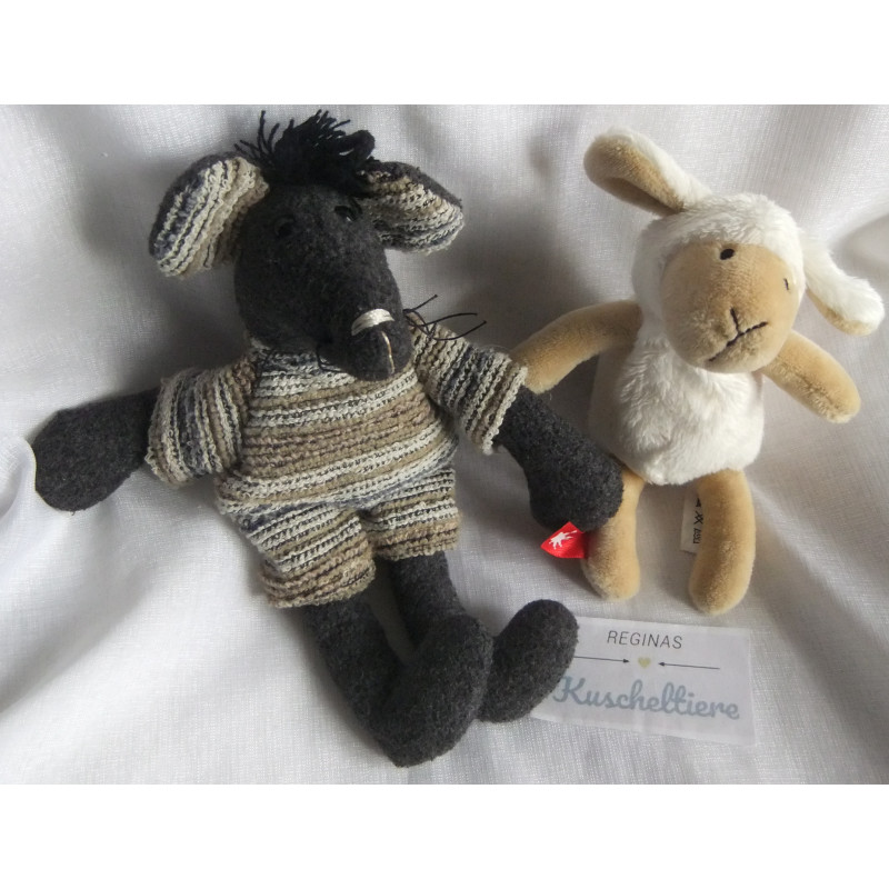 Sigikid - Plüschtierpärchen - Little Friends Maus - Schaf Mini
