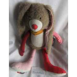 Sigikid - Kuscheltier Spielfigur - Patchwork Sweety Hase mit Halstuch - bunt - ca. 40 cm groß - Schlenker