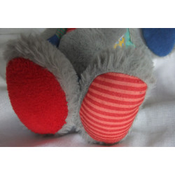 Simba - Nicotoy - Hase - bunt - mit langen Beinchen - ca. 40 cm lang - Schlenker