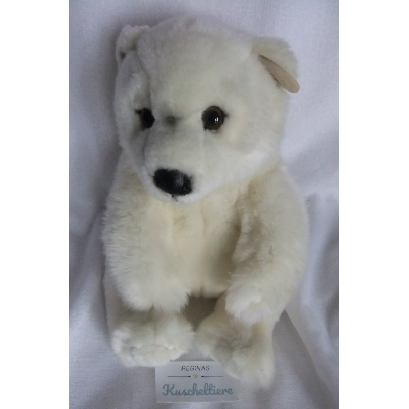 WWF Plüsch - Plüschtier - Eisbär - ca. 22 cm hoch und ca. 20 cm lang - sitzend