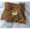 Babylove - Schmusetuch - Affe braun/braun-ocker gestreift  - ca. 22cm x 21 cm groß