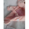 Osgood Textiles Pitter Patter - Schmusetuch - Katze mit Schnullerband - rosa - ca. 25 cm lang