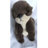 Plüti - Plüschtier - Otter - Brauntöne, grauweiß - ca. 23 cm hoch - sitzend