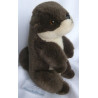 Plüti - Plüschtier - Otter - Brauntöne, grauweiß - ca. 23 cm hoch - sitzend