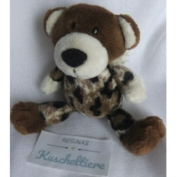 BB Klostermann - Plüschtier mit Loop - Bär mit Flügelchen  - braun, grün, weiß- ca. 15 cm groß - Schlenker