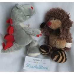 Nici - Plüschtiere - Nici Dino Stegosaurus und Nici Igel Hetch Hogan - ca. 15 cm groß - Schlenker
