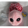 Ty - Plüschtier - The Beanie Boo's - Schildkröte Myrtle - rosa, pink - ca. 15 cm groß - liegend