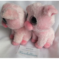 Ty - Plüschtiere - Beanie Boo's Colletion - zwei kleine Schweinchen - Corky - rosa - ca. 15 cm groß