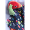 Baby Fehn Deluxe - Schmusetuch - Hund - bunt - zweilagig - ca. 30 cm lang