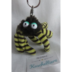 Nici - Schlüsselanhänger - Spinne Octilla - schwarz, gelb - ca. 10 cm groß