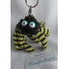 Nici - Schlüsselanhänger - Spinne Octilla - schwarz, gelb - ca. 10 cm groß
