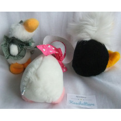 Nici - drei Plüschtiere - zwei knuffige Enten Paula und Adler Sam