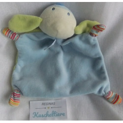 Beauty Baby - Schmusetuch - Hund - hellblau,lindgrün - mit Rasselgeräusch - ca. 20 cm lang