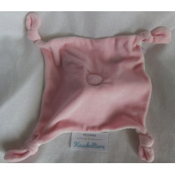 Bieco - Fupa - Schmusetuch - Bär - weiß, rosa, hellbraun - ca. 22 cm x 22 cm groß