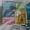 CMP Schmusetuch Schaf gelb, rosa, hellblau und Chicco Schmusetuch Bär blau mit Knistergeräusch