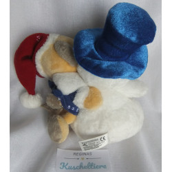 Depesche - Vintage Plüschtier - Pimboli mit Schneemann - ca. 18 cm groß