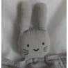 Räuberella - Schmusetuch - Musselin - Hase - grau - ca. 38 cm lang